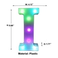 thumbnail image 3 of LiveSatisfy Clearance Colorful Light Up Letters, LED Letter Lights Marquee Letter Signs Battery Powered, Letter Lamp with Remote for Birthday Party Wedding Home Bar Christmas Decorations, 3 of 8