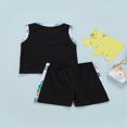 thumbnail image 1 of MesaSe Boy Summer Sets Dinosaur Print Sleeveless  Neck Tops Shorts, 1 of 5