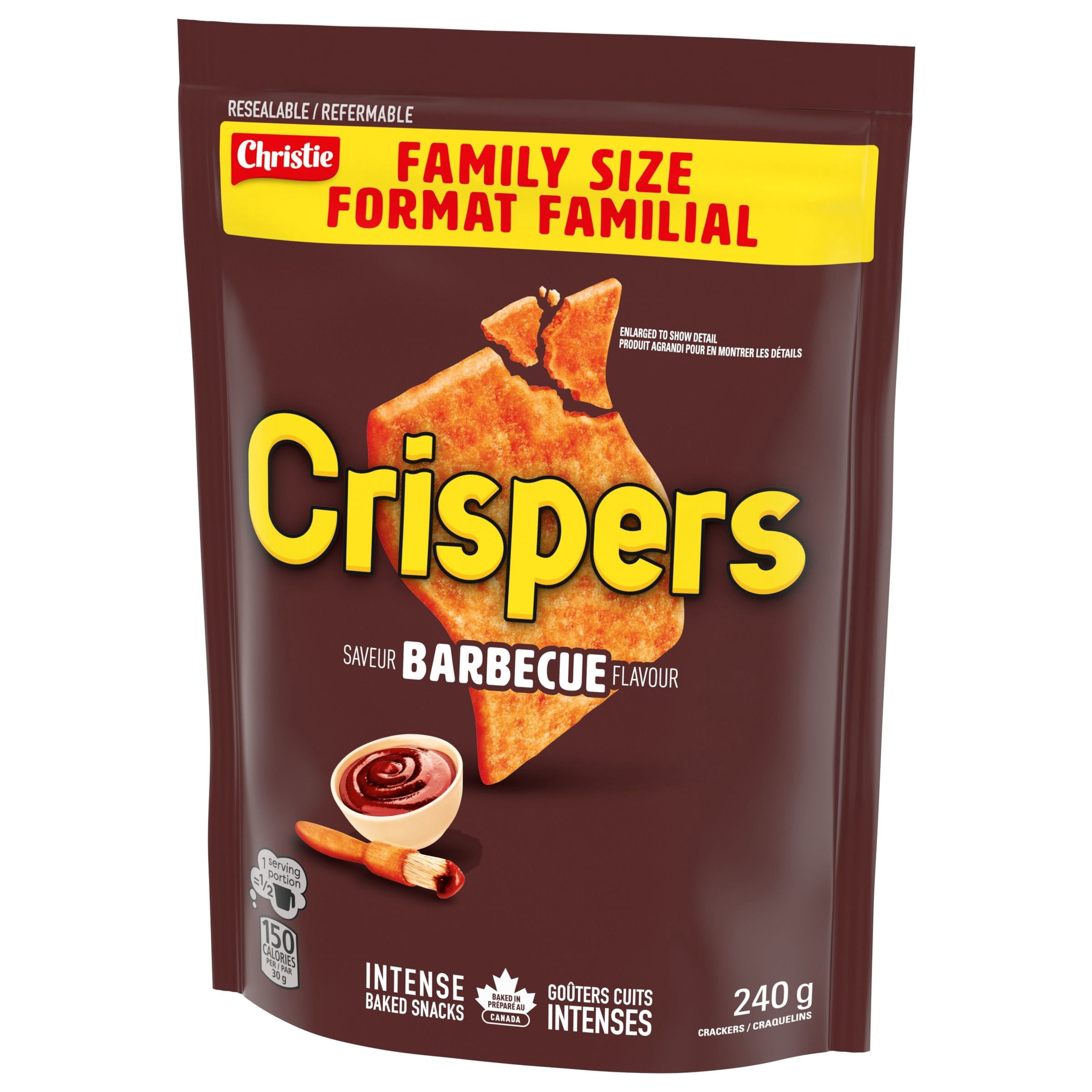 Crispers, BBQ Flavour, Family Size, Barbecue Salty Snacks, Is It a Chip or a Cracker