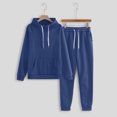 thumbnail image 2 of 2025 Femmes Couleur Unie à Capuche Robe de Fête pour Femmes Chandail et Pantalon Survêtement Ensembles de Pantalons pour Femmes Sport, 2 of 7