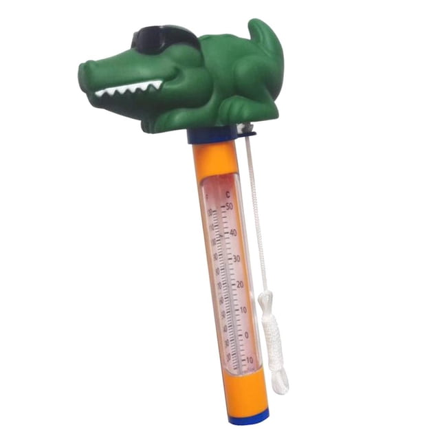 DOLITY Floating Swimming Pool Thermometer - Pool, Spa 160mm, Gives temperature in degreeF Crocodile