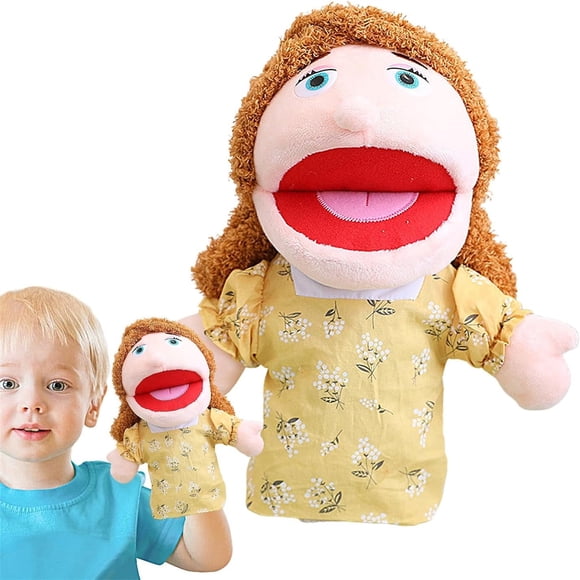 Hearth & Gear Family Hand Puppet School Family Puppet Interactive Show Puppet Role Play Toy Puppet With Removable Mouth Suitable For Children And Teenagers (Mom) Ventriloquist Puppets Birds 49 Middle