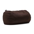 thumbnail image 1 of Big Joe Foam Beanbag Media Lounger Chair Sofa with Washable Cover, Brown, 1 of 7