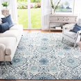 thumbnail image 2 of SAFAVIEH Madison Collection 3' x 3' Square CreamLight Grey MAD600C Boho Chic Glam Paisley Non-Shedding Living Room Bedroom Area Rug, 2 of 3
