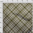 thumbnail image 3 of oneOone Velvet Dark Olive Green Fabric Check Sewing Material Print Fabric By The Yard 58 Inch Wide, 3 of 4