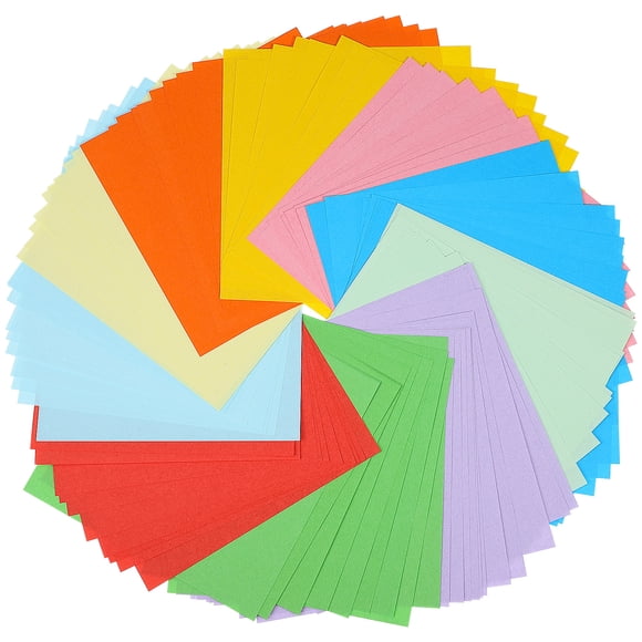 Miangastore 100 Sheets Colorful Square Papers Assorted Color Pastel Origami Papers for Kids Adults Beginners DIY Arts Crafts