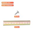 thumbnail image 3 of Unique Bargains DIN Rail Slotted Iron Mounting Guide 8 Inch x 1.4 Inch x 0.3 Inch Iridescent 8 Pcs, 3 of 4