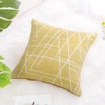 thumbnail image 3 of PiccoCasa 18"x18" Polyester Sofa Throw Pillow Cover, Pale Yellow, 3 of 10