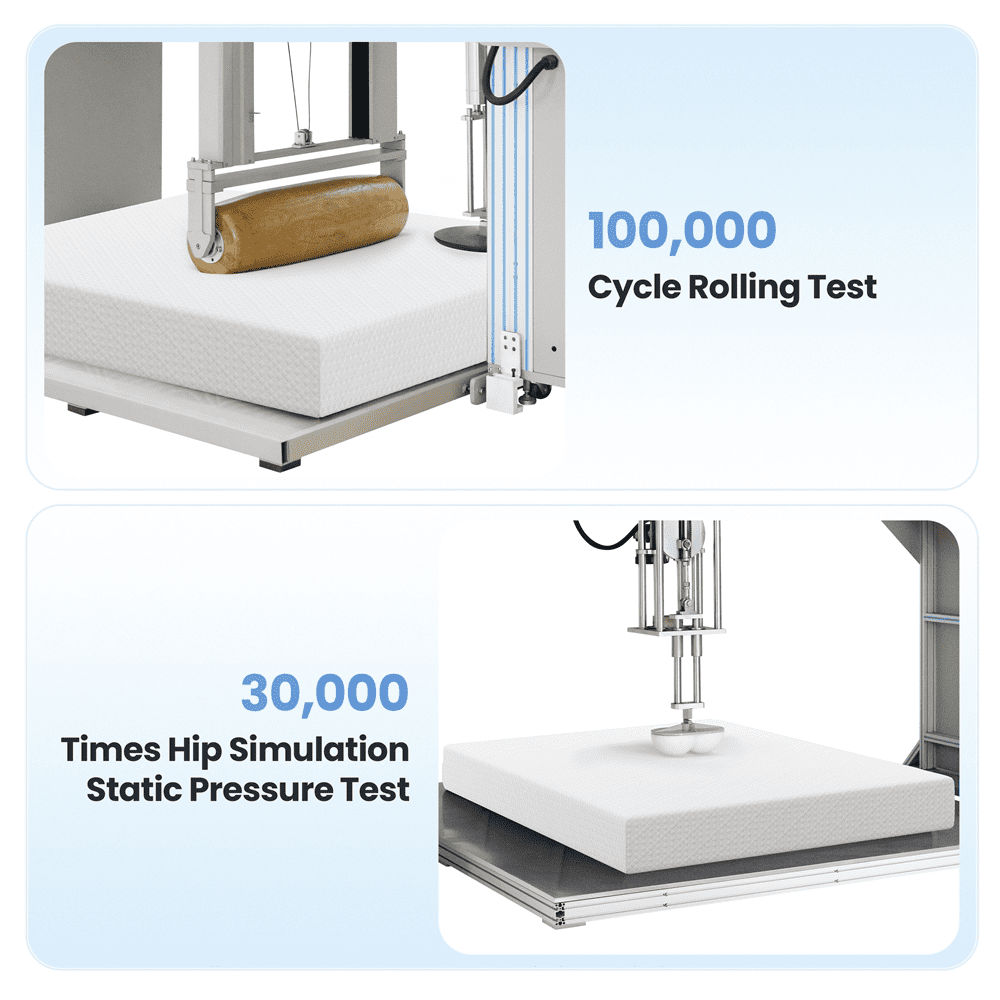Fullfurnique Matelas en Mousse à Mémoire de Forme Infusé de Gel, 8 Inch, Queen, Blanc