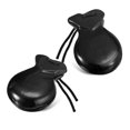 thumbnail image 1 of 1 Pair Spanish Castanets Flamenco Castanets with String Traditional Wood Hand Percussion Castanets(Black), 1 of 8