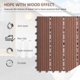 thumbnail image 4 of Outsunny 11 Pcs 12" x 12" Plastic Interlocking Deck Tiles for Patio, Brown, 4 of 10