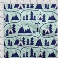 thumbnail image 4 of oneOone Cotton Jersey Sky Blue Fabric Mountain Pattern Sewing Craft Projects Fabric Prints By Yard 58 Inch Wide, 4 of 5