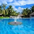 thumbnail image 4 of FUTUREORYY Lotus Leaf Shape Floating Solar Fountain Water Supply 1Set Green, 4 of 5