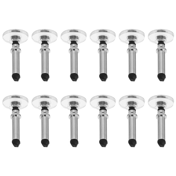 12pcs Universal Touch Screen Replacement Disc Tips in Silver