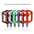 thumbnail image 2 of MEROCA MEROCA Wide Anti-Slip Mountain Bike Pedals with Bearing, Durable Nylon & Steel Design, Universal 14mm Thread, Multiple Colors (Green), 2 of 5