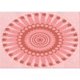 thumbnail image 1 of Ahgly Tapis Rectangulaire Lavable en Machine Intérieur Transitionnel Rose Profond, 2 Pieds x 5 Pieds, 1 of 7