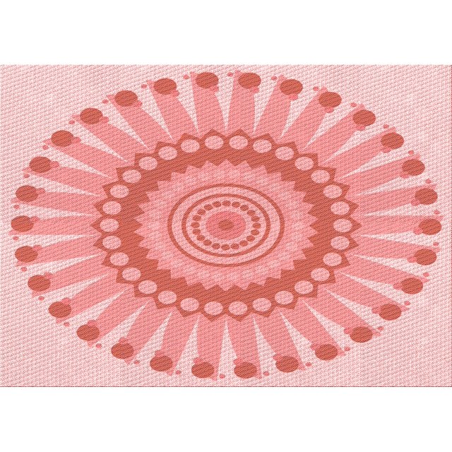 Ahgly Tapis Rectangulaire Lavable en Machine Intérieur Transitionnel Rose Profond, 2 Pieds x 5 Pieds