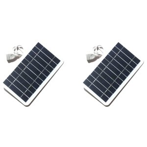 2X 5V Haute puissance USB Panneau solaire extérieur étanche Hike Camping Cellules Portables Batterie Chargeur solaire pour téléphone mobile