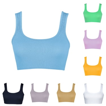 Ashirexll Hauts d'Été pour Femmes Débardeur à Boutons devant Col Carré Blouses Décontractées Confortables