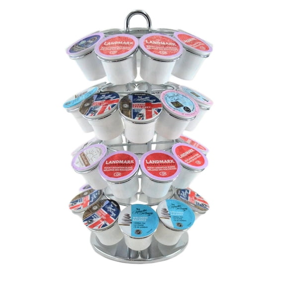 oneBREW K-Cup Pod Carousel, 36 K-Cups holder, Chrome