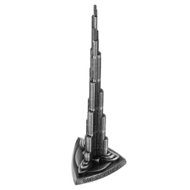 Burj Khalifa Tower Alloy Tower Model Miniature Dubai Tower Burj Khalifa Tower Arts Craft Office Home Desktop Decor