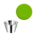 thumbnail image 2 of Hot Sale! New! Dusknt Stainless Steel Sauce Cup, Dressing Containers Small Condiment Containers with Lids Stainless Steel Condiment Cup Dipping Cups Container for Lunch Bento Box, 2 of 9