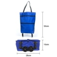thumbnail image 4 of TFixol B11-46 Sac de Chariot de Magasinage Portable Multifonction Sac Fourre-Tout Oxford Pliable Panier d'Achats Sacs d'Épicerie Réutilisables avec Roues Chariot d'Épicerie Roulant, 4 of 6