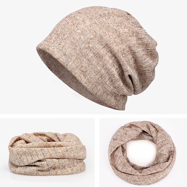 Bonnet Ample à Double Usage Printemps Été avec Protection UV, Cache-Cou Bandana Gris, en Mélange Coton polyester avec spandex. Doté d'Un design Doux, Respirant et Élastique, Convient aux Accessoires pour Femmes comme le Magasinage, les Rendez-Vous, les Voyages et la Vie Quotidienne. Peut Être Porté comme Chapeau, Foulard Bandana Ou Cache-Cou, Offrant une Utilisation Polyvalente et un style Uni.