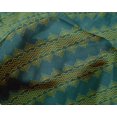 thumbnail image 4 of oneOone Silk Tabby Fabric Floral & Chevron Block Print Fabric BTY 42 Inch Wide, 4 of 4
