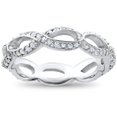thumbnail image 1 of Bague d'Éternité Infini en Diamants 3/4 Ct en Or Blanc 14 K, 1 of 4