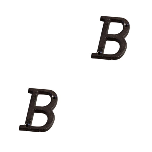 Youkk Iron Decoration Doorplate Durable And Rustproof Wide Application Not Easy To Fade Metal Metal Letters House Numbers B17--B 2Set