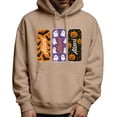thumbnail image 1 of LUOGENLI Chandails à Capuche et Chandails Mode pour Hommes, Chandail à Enfiler d'Halloween, Chandail à Capuche Graphique à Manches Longues, Chandail à Enfiler avec Imprimé, Veste Décontractée Confortable et Douce pour l'Automne et l'Hiver, Kaki, Taille TTG, 1 of 5