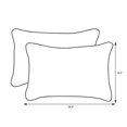 thumbnail image 2 of Pillow Perfect 601625 Extérieur & Intérieur Daelyn Cerise Ove Taille Rectangulaire Jeter Oreiller&44; Lot de 2 - Rouge, 2 of 2