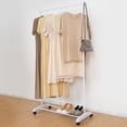 thumbnail image 4 of Mainstays Simple Single Rod Garment Rack, White., 4 of 8