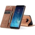 thumbnail image 4 of KOMI Wallet Case for Samsung Galaxy S8 Plus, Premium PU Leather Case Vintage Matte Wallet Flip Cover [Card Slots] [Magnetic Closure] Stand Function Folio Shockproof Full Protection Brown, 4 of 5