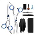 thumbnail image 4 of Oubit Hairdressing Shears Kit,10pcs Haircutting Scissors Kit Hairdressing Tool Set Hair Salon Apron Kit Meticulously Designed, 4 of 9