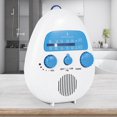 thumbnail image 1 of AMERTEER Adjustable Portable Waterproof Mini Shower Radio Shower AM FM Button Speaker Bathroom Speakers Radio, 1 of 8