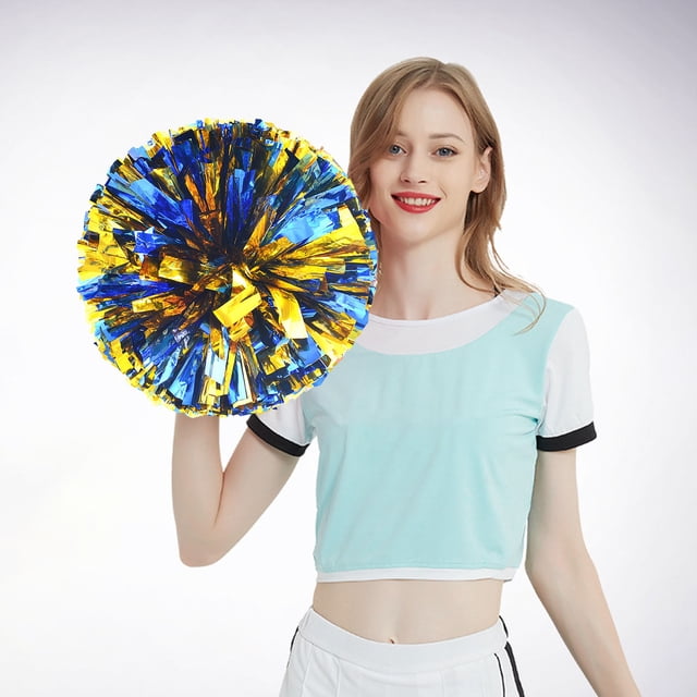 Produit Événement & Fête Produit Cheerleading Fleurs Colorées Portatives pour Activités Sportives Fournitures de performance-Encouragement Rond Coloré Léger Design à Double Boucle 2 Pcs