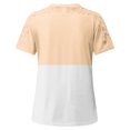thumbnail image 5 of TopLLC Women's Short Sleeve Plus Size Tops Crewneck T Shirt Loose Fit Lace Stitching Shirts Solid Hollow Out Ruffle Tunic Tops, 5 of 5
