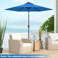 thumbnail image 3 of Costway Parasol Solaire de Patio 9 Pi à DEL, Acier Inclinable avec Manivelle, Bleu, 3 of 8