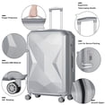thumbnail image 2 of HIKOLAYAE Valise verticale avec roulette à 8 roues, 5 pièces - Conforme à la TSA, 2 of 7