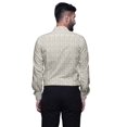 thumbnail image 4 of BESTMAN Cotton Formal Shirts For Men Slim Fit Printed Full Sleeve Shirts For Men, 4 of 5