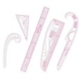 thumbnail image 1 of Règle de Courbe Française Règle de Courbe Tailleurs Règle Outils de Couture pour Créateur de Motifs 5 Pcs, 1 of 8