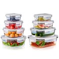 thumbnail image 1 of Sorbus Glass Food Storage Airtight Containers Set of 8 with Lids (16Pcs), 1 of 7