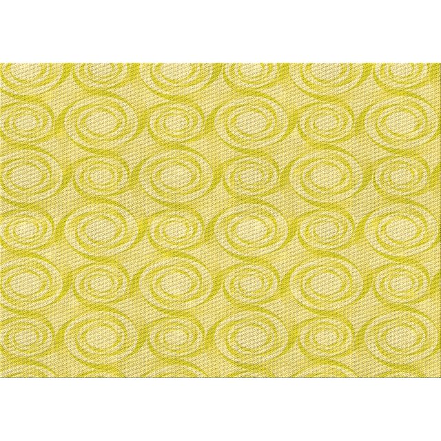 Ahgly Company Machine Washable Indoor Rectangle Transitional Golden Brown Yellow Area Rugs, 7' x 9'