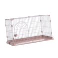 thumbnail image 1 of GROWTH TANK Cage pour Chien Cage de Transport Réutilisable Porte Plate à Installer Boîte Amovible Cage Pliante Rose m, 1 of 9