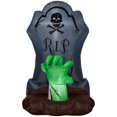 thumbnail image 1 of Airblown Tombstone RIP avec scène de main de zombie, 1 of 6