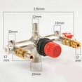 thumbnail image 2 of 90-120PSI Air Compressor Pressure Switch Manifold Regulator Gauges Air Compressor Pressure Switch Control 220-380V Aluminum Alloy Bracket Easy to Assemble, 2 of 9