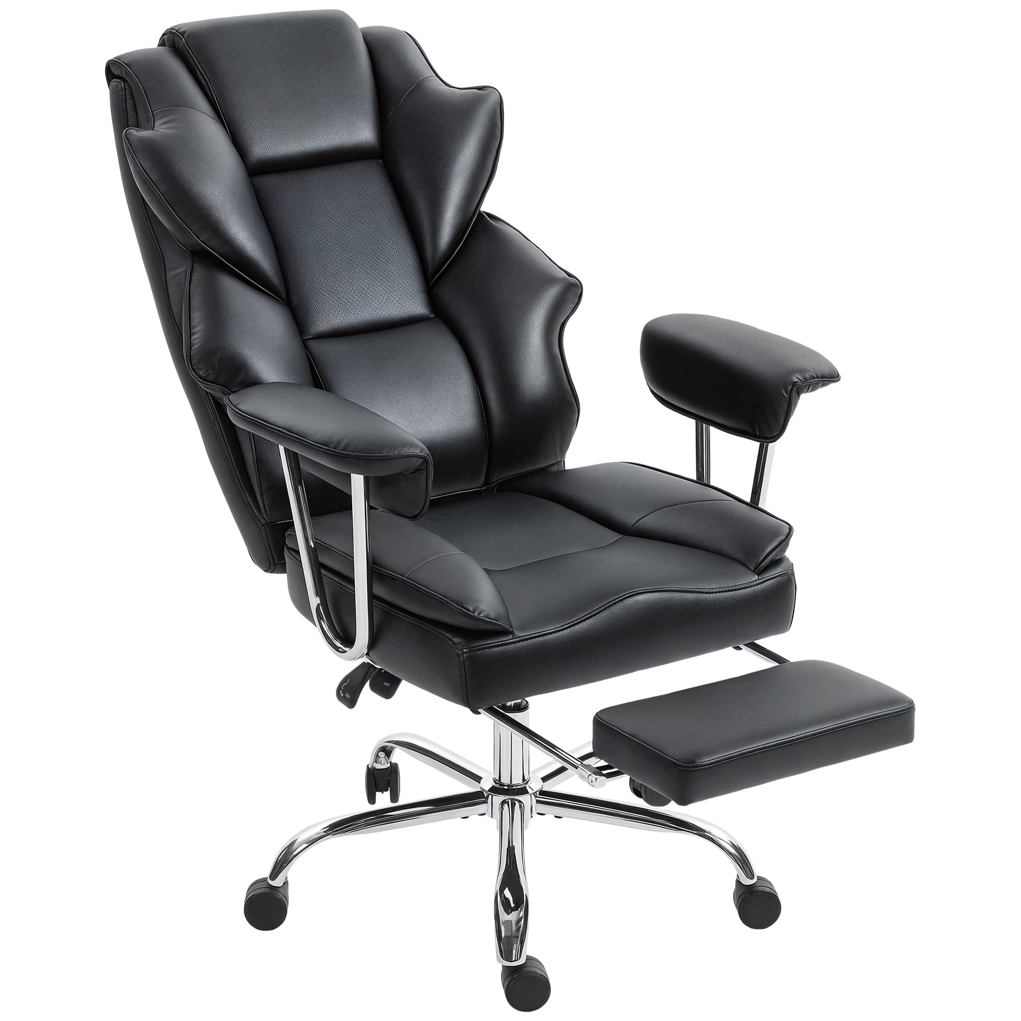HOMCOM Office Chair, 400 lbs Big and Tall Desk Chair with Shaped Foam