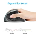 thumbnail image 4 of EGNMCR Mouse, Gaming Mouse 2.4G Rechargeable Wireless Vertical Mouse, Ergonomically Designed 10 Meters Control, Built-in 600mah Lithium Battery, Suitable For Office Games Wireless Mous, 4 of 9
